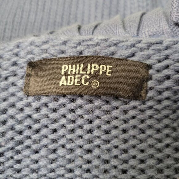 Philippe Adec Paris Wool Blend Cardigan Womens Knit Fringe French Girl Designer - Picture 13 of 16